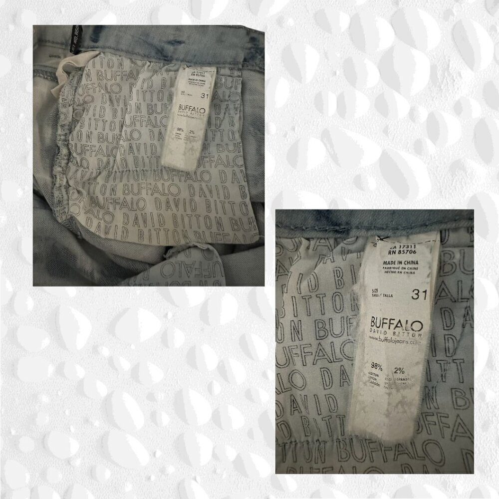 BUFFALO David Bitton Gibson Cropped Mid Rise 31" NWOT - Picture 9 of 9
